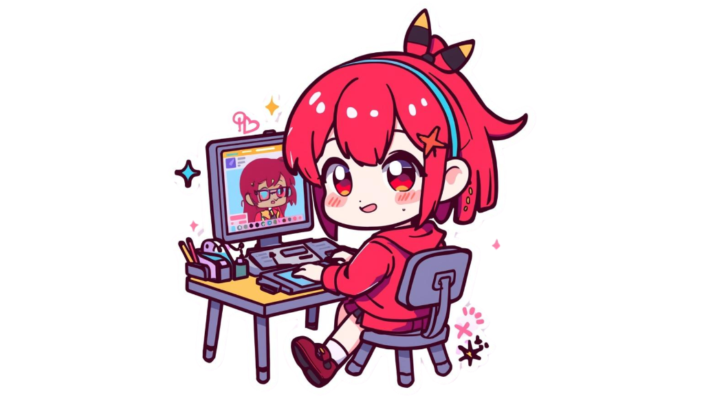VTuberイラスト制作のイメージ